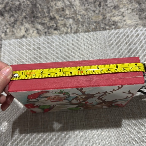 Quill to Paper Retro Vintage Santa Claus & Reindeers Home Wood Decor Christmas - Picture 10 of 11